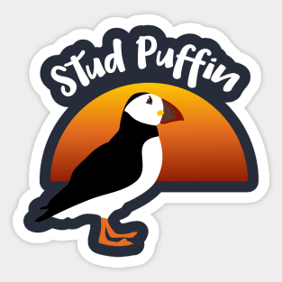 Stud Puffin Sticker